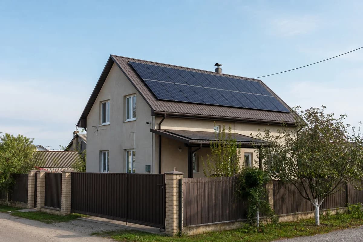 Станція 12 кВт на даху будинку, Київська область