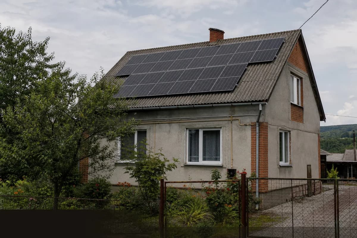Станція 12 кВт на даху будинку, Львівська область